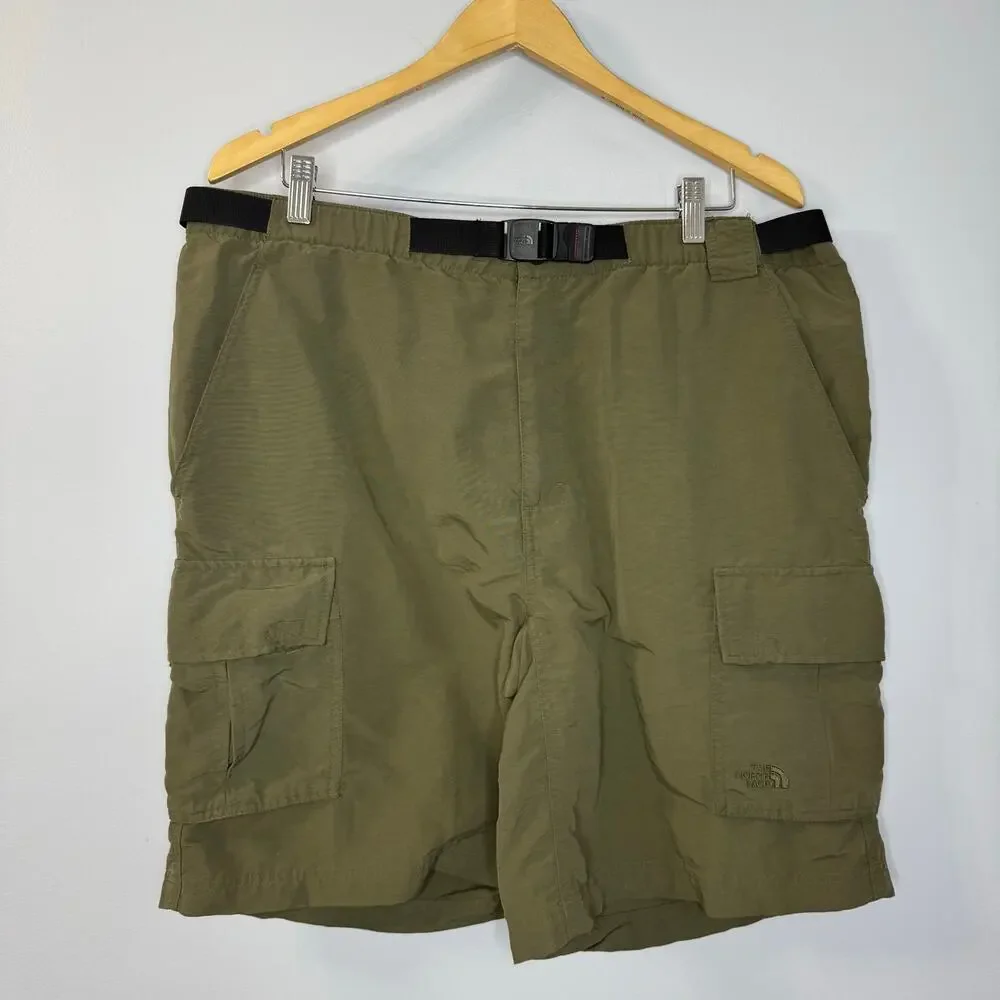 The North Face Mens Cargo Nylon Shorts Outdoor Hiking Belted Men's XL